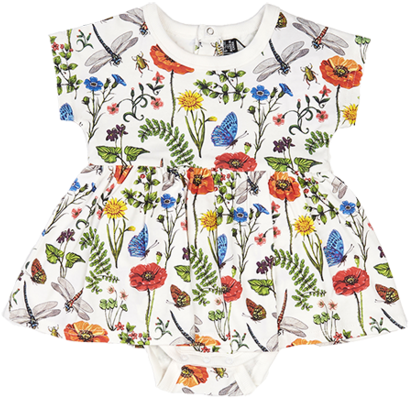 Wild Flowers Smock Dress - Day Dress Clipart (839x504), Png Download