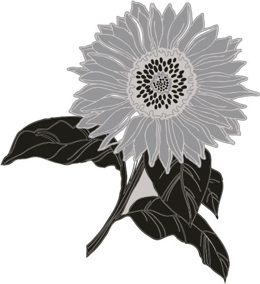 Smock Sunflower Motif - Artificial Flower Clipart (696x696), Png Download