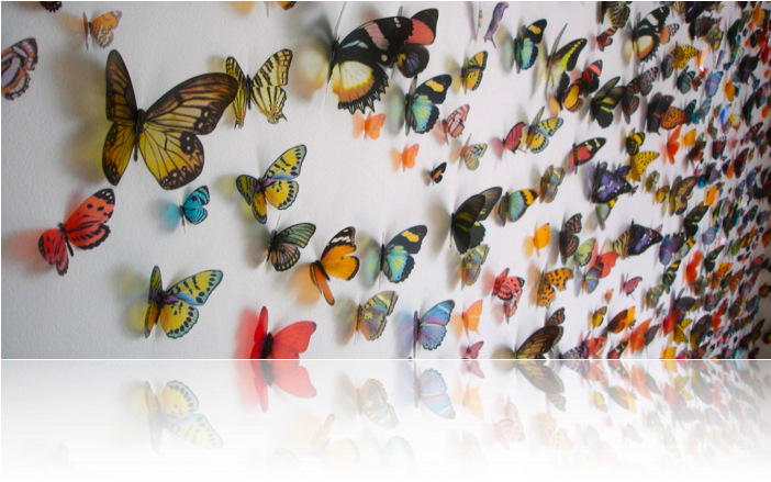 Butterfly - Kristi Malakoff Art Butterflies Clipart (701x447), Png Download