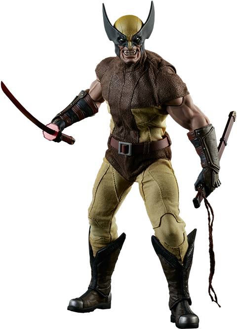 Wolverine Sixth Scale Figure - Action Figure Clipart (480x667), Png Download