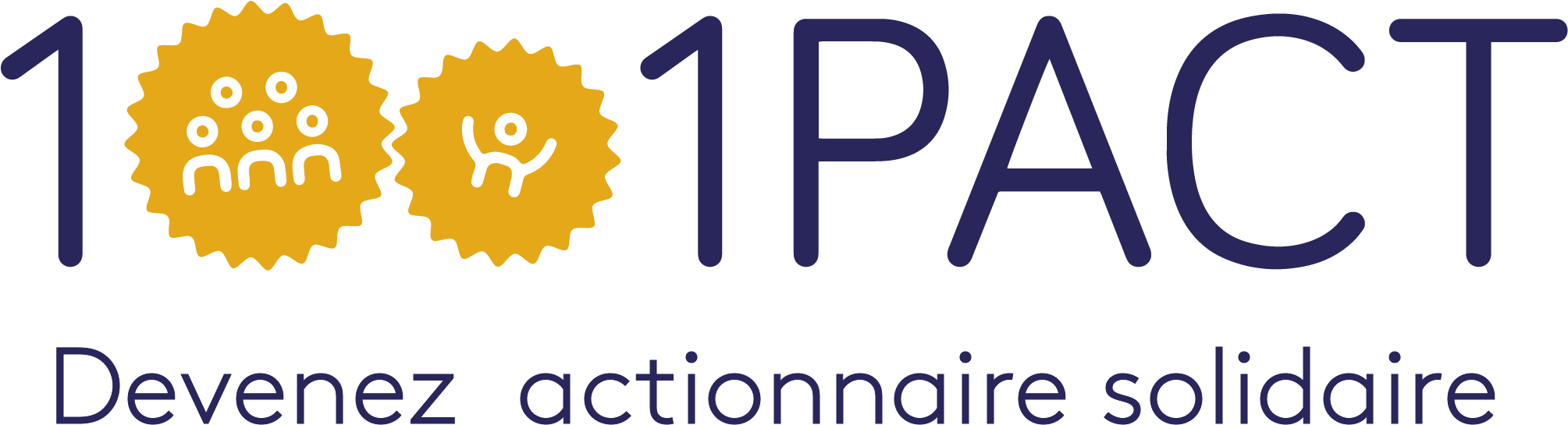 Logo 1001pact Hd - Circle Clipart (2409x697), Png Download