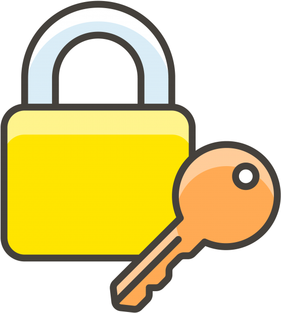 Locked With Key Emoji Clipart (866x650), Png Download