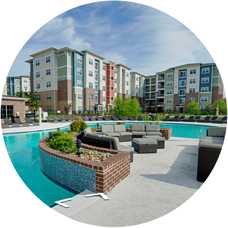 Explore The Edge Apartments & Townhomes In 360º - Edge Apartments Virginia Tech Clipart (800x800), Png Download