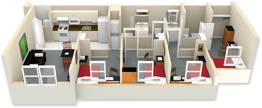 Ground And 1st Floor Apartments - Tutoring Center Floor Plan Clipart (900x431), Png Download