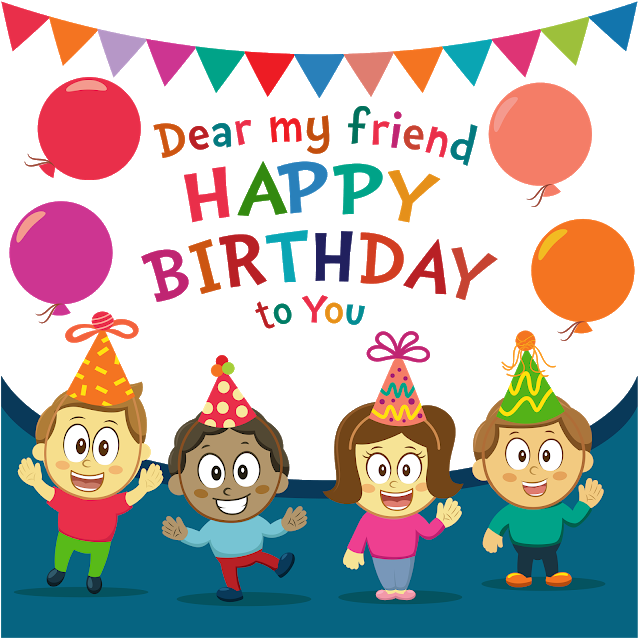 Happy Birthday Png, Birthday Greetings, Birthday Bash, - Arkadaşım Dogum Gunun Kutlu Olsun Clipart (640x640), Png Download