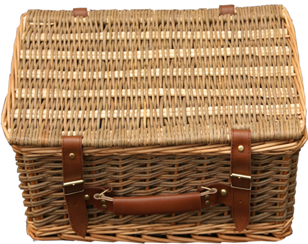 45cm Double Steamed Green Willow Empty Picnic Basket - Wicker Clipart (1000x790), Png Download