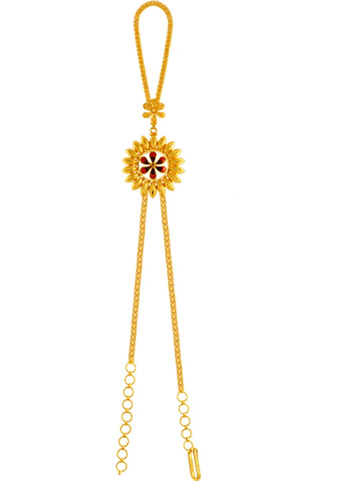 Chandra Jewellers 22k Yellow Gold Bracelet - Pendant Clipart (1000x1000), Png Download