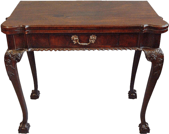 An Exceptional George Iii Mahogany Card Table - Coffee Table Clipart (750x750), Png Download