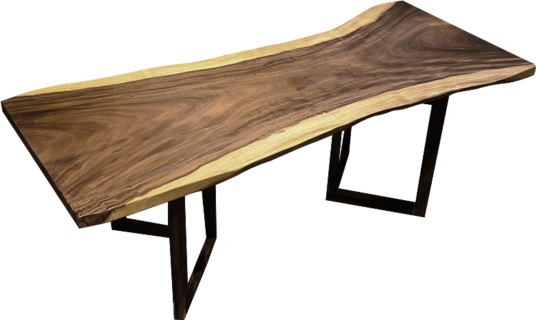 Solid Wood Slab Tea Table Walnut Wujinbahua Desk Tea - Plywood Clipart (800x800), Png Download