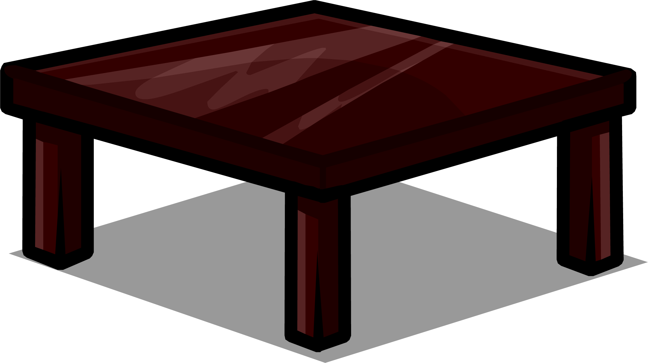 Clipart Table Square Table - Table Sprite - Png Download (2475x1388), Png Download