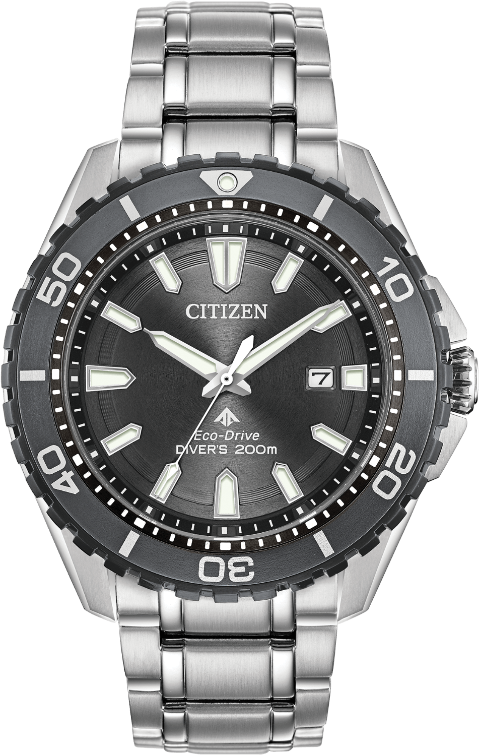 Gents Citizen Promaster Diver Grey Dial - Citizen Bn0198 56h Clipart (951x1498), Png Download