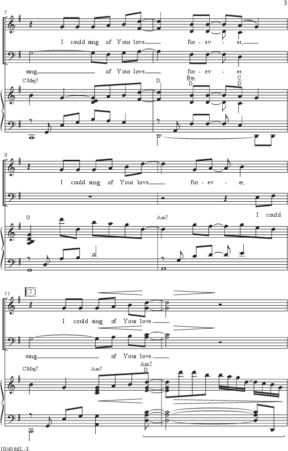 I Could Sing Of Your Love Forever Thumbnail - Do Not Stand At My Grave And Weep Satb Clipart (672x984), Png Download