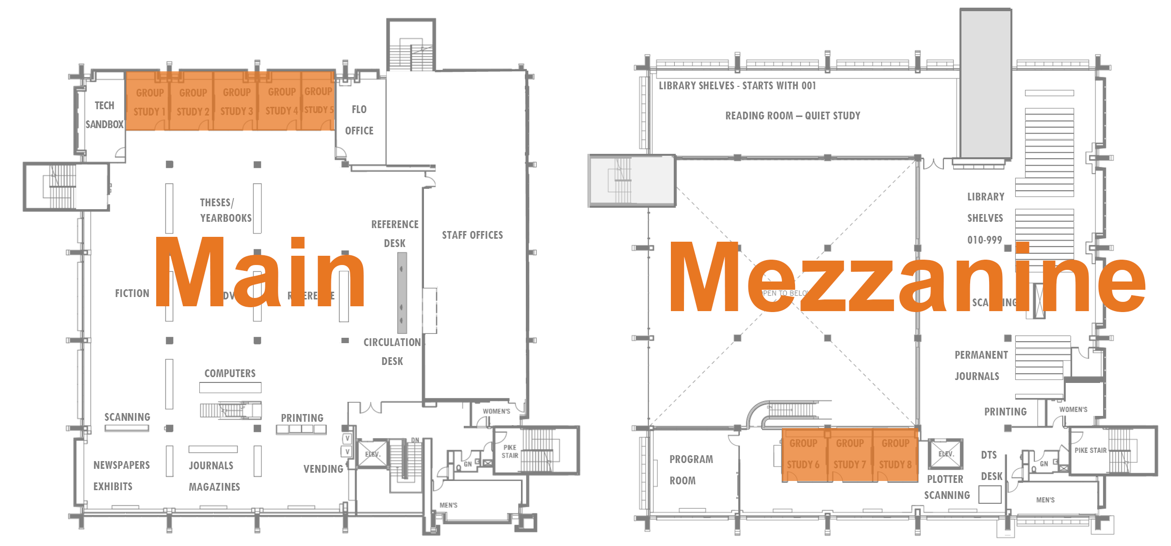 Reserve A Study Room - Floor Plan Clipart (2564x1499), Png Download