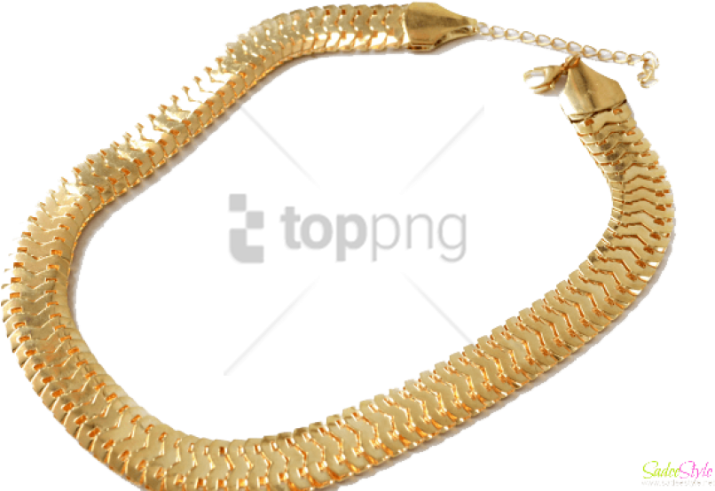Free Png Gold Chains For Men Png Png Image With Transparent - Necklace Clipart (850x567), Png Download