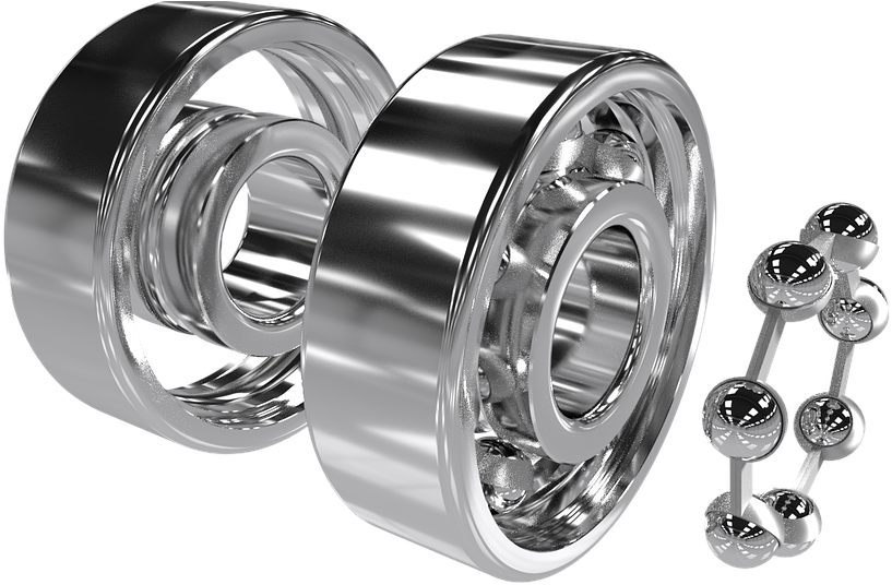 Bearing, 3d, Ball, Cage, Engineering, Steel, Render - Bearing 3d Clipart (960x540), Png Download