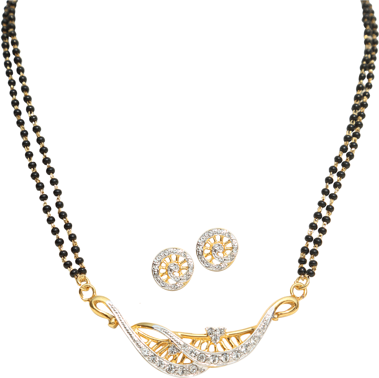 Best Gold Mangalsutra Designs Clipart (1430x1350), Png Download