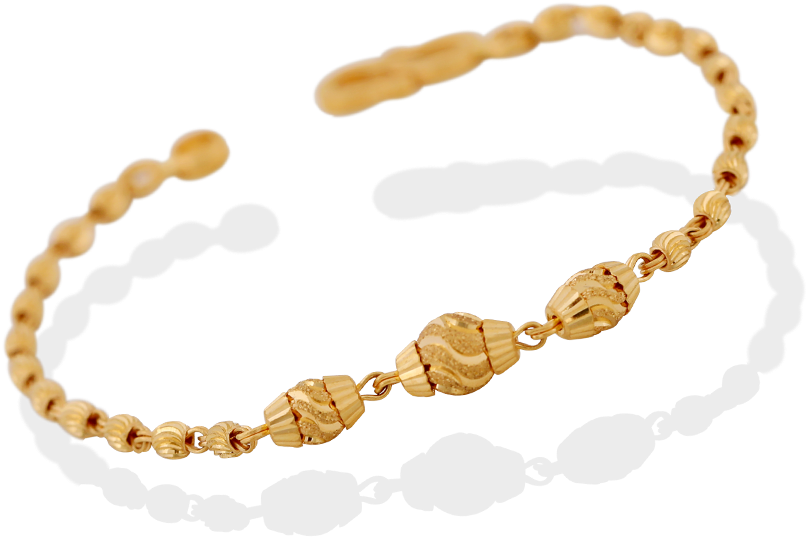Traditional Rudraksha Gold Bracelet - Bracelet Clipart (1000x1000), Png Download