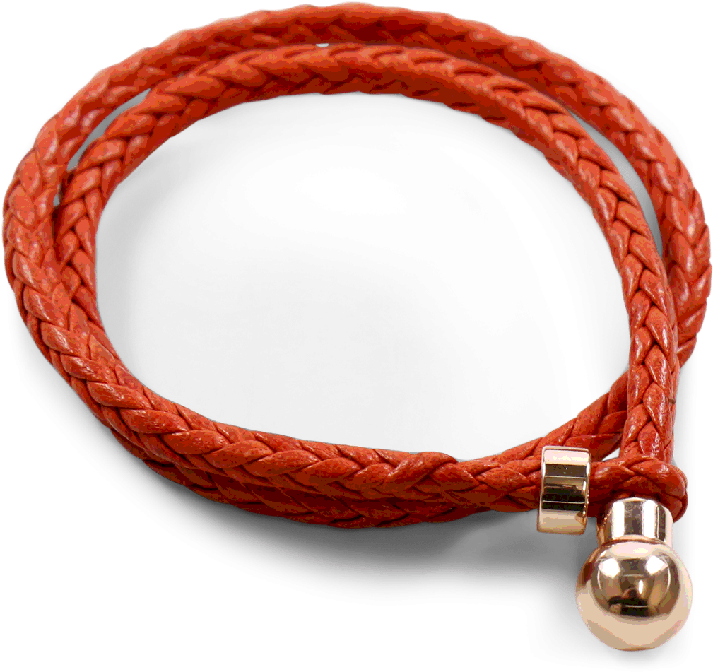 Bracelets Caro 2 Woven Winter Orange Accessory Rose - Orange Bracelet Png Transparent Clipart (1024x1024), Png Download