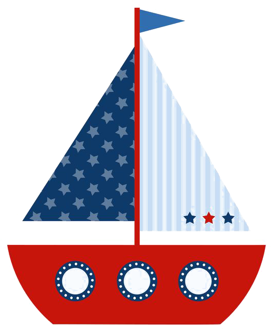 Wedding Invitation Baby Shower Ahoy Boy Clip Art - Nautical Sailboat - Png Download (529x641), Png Download