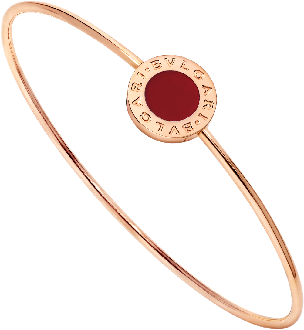 Bvlgari Bvlgari 18 Kt Rose Gold Bracelet Set With Carnelian - Bulgari Clipart (1800x1405), Png Download