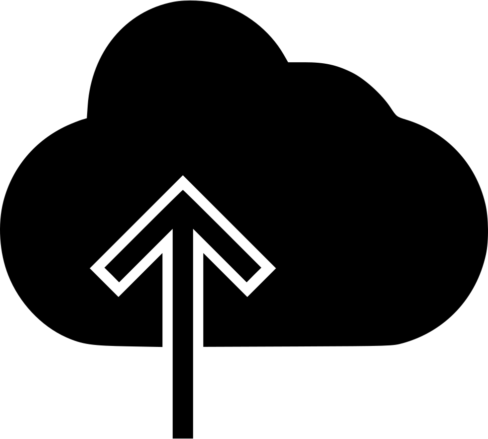 Cloud With Upward Arrow Comments - Three Leaf Clover Black Clipart (980x882), Png Download