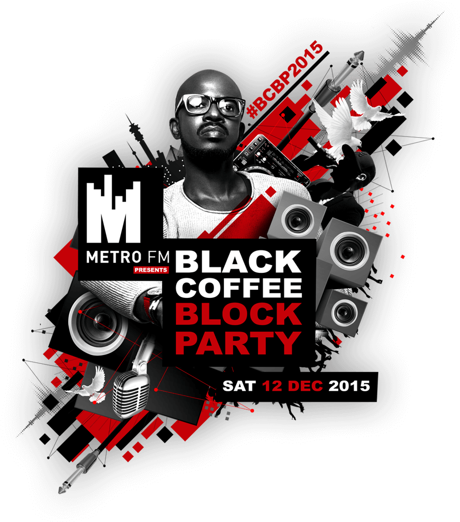 Win Tickets To Black Coffee Block Party - Black Coffee Block Party 2016 Clipart (898x1020), Png Download