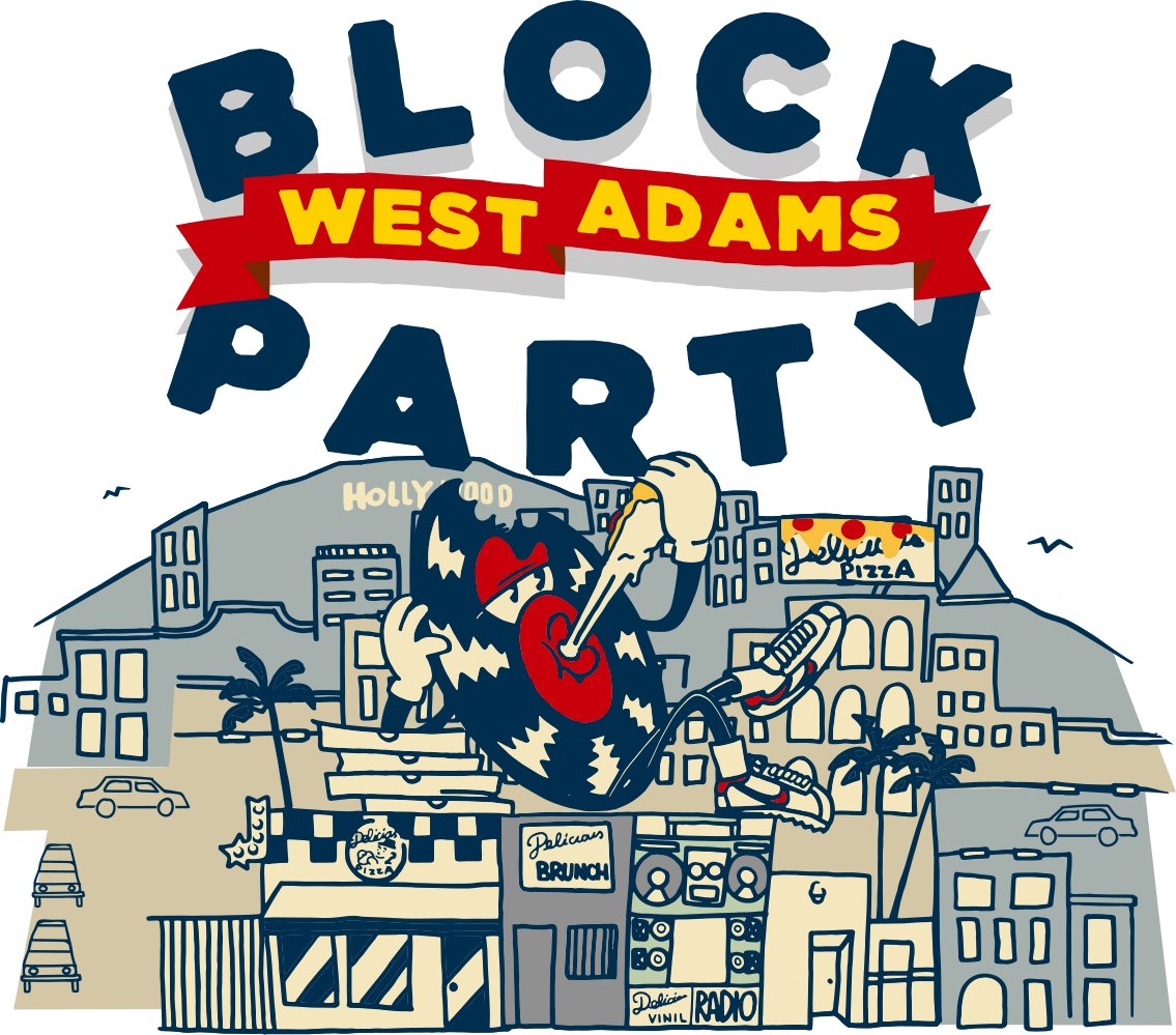 West Adams Block Party Clipart (1135x999), Png Download