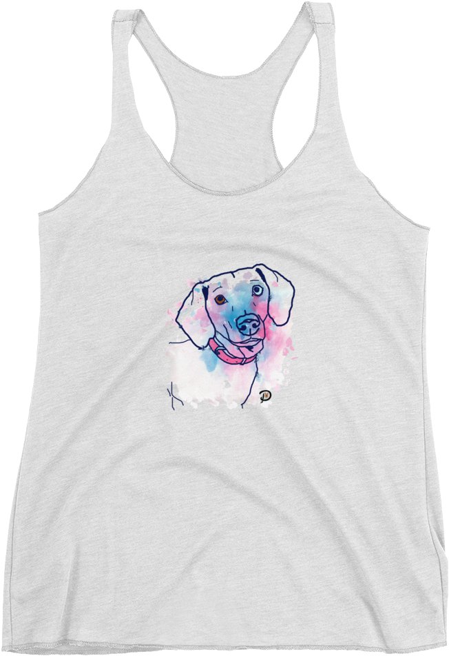 Lady Boo Artsy Women's Racerback Tank - Top Clipart (1000x1000), Png Download