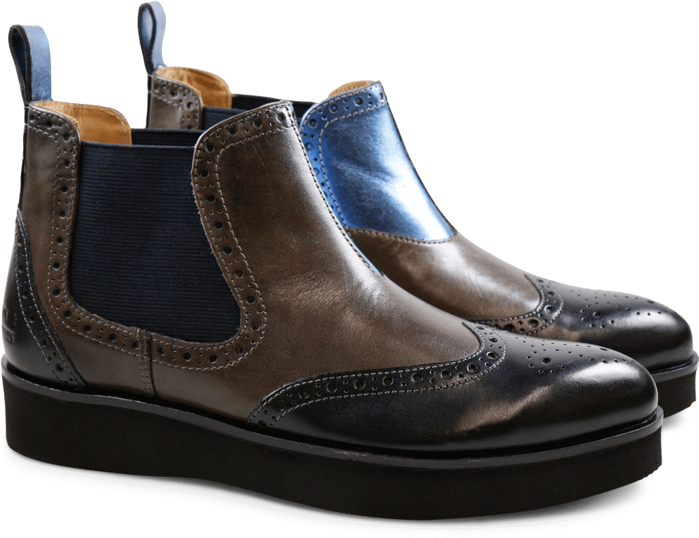 Ankle Boots Lucy 15 T Crust Navy Dark Grey Laminato - Slip-on Shoe Clipart (1024x1024), Png Download