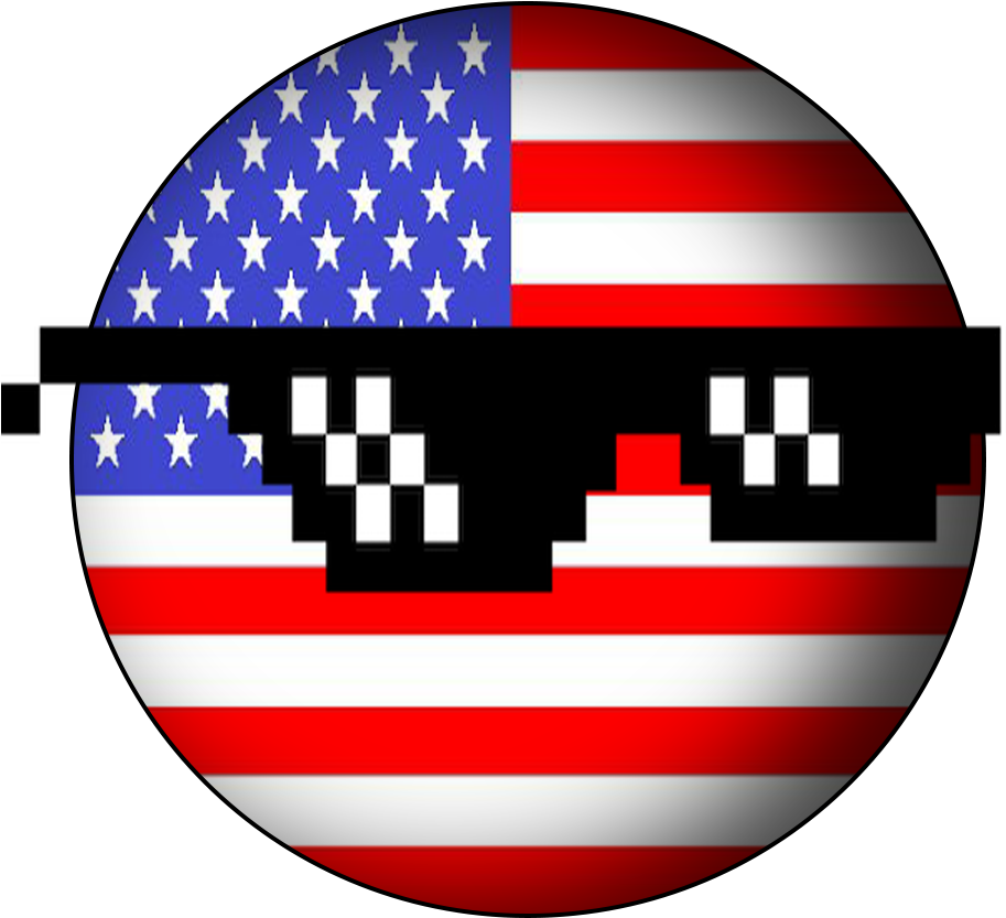 Estados Unidos Png - American Flag Round Clipart (950x950), Png Download