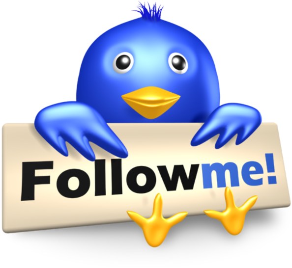Twitter Follow Me Png Clipart (600x600), Png Download