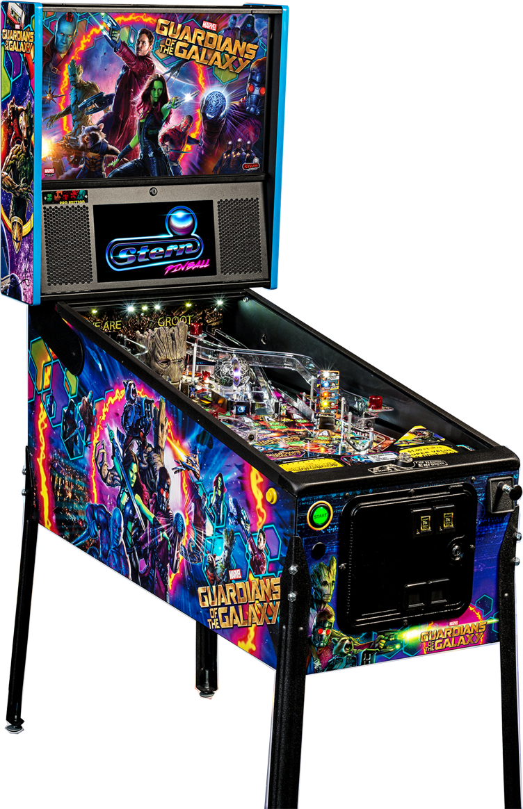 Pinball Machine Png , Png Download - Guardians Of The Galaxy Pinball Machine Clipart (752x1164), Png Download