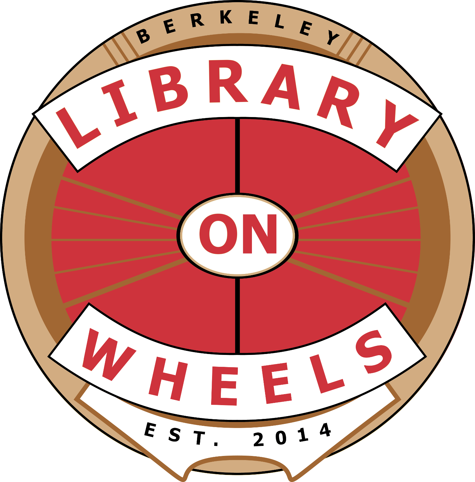 Library On Wheels Logo - شعارات جمعيات خيرية Clipart (1514x1536), Png Download