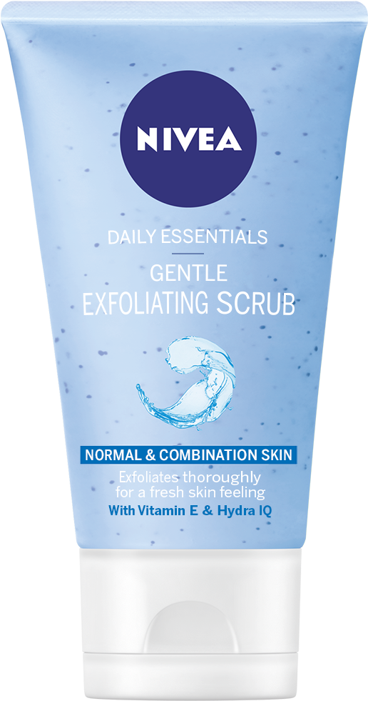 Nivea Face Scrub , Png Download - Cosmetics Clipart (516x981), Png Download