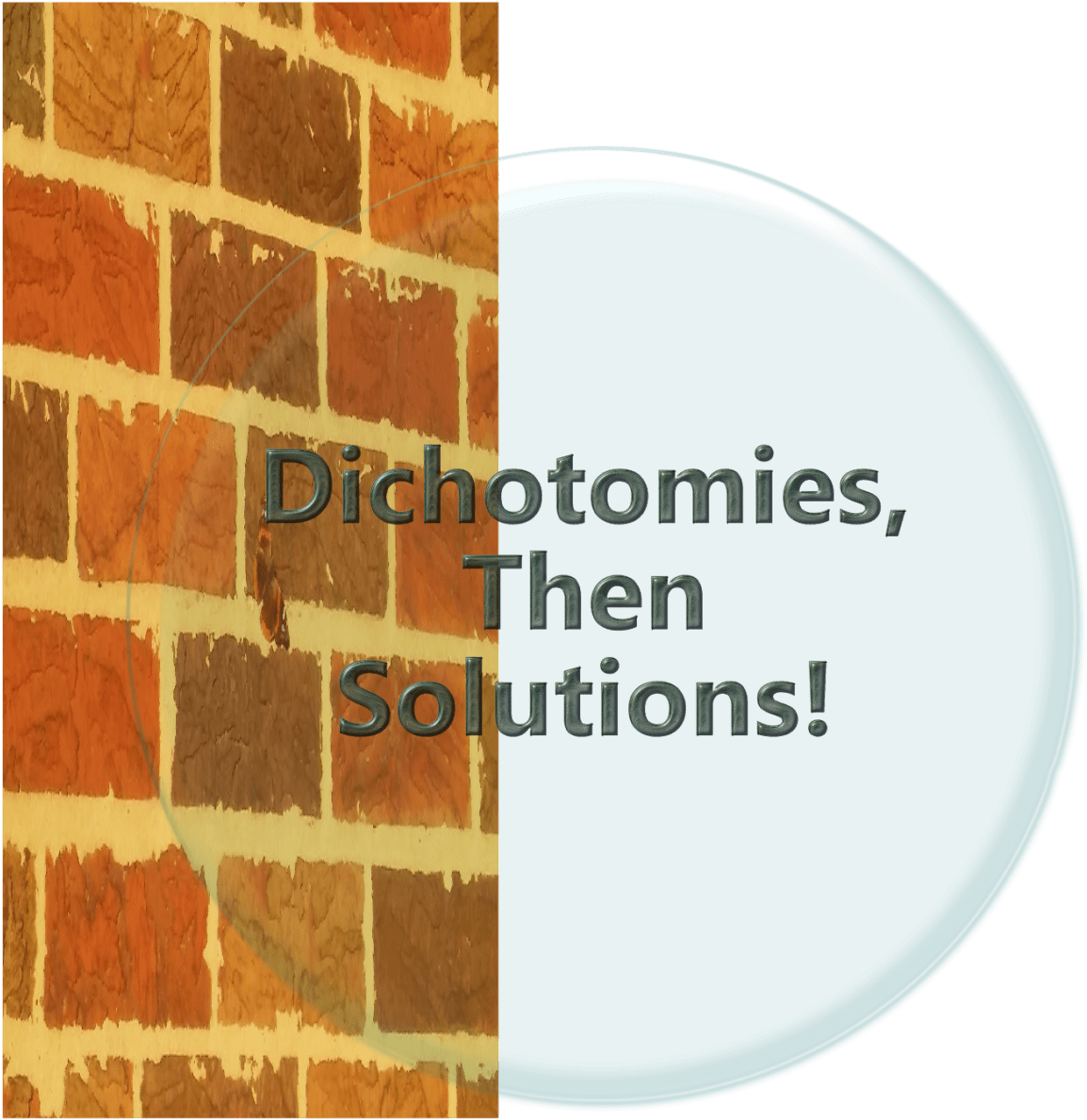 “dichotomies, Then Solutions” Starting Very Soon - Brickwork Clipart (1513x1519), Png Download