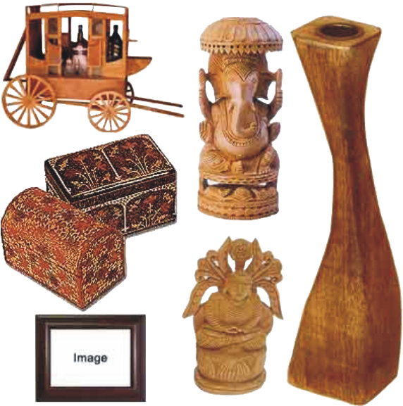 Handicraft Free Download Png - Wooden Handicrafts Of India Clipart (667x663), Png Download