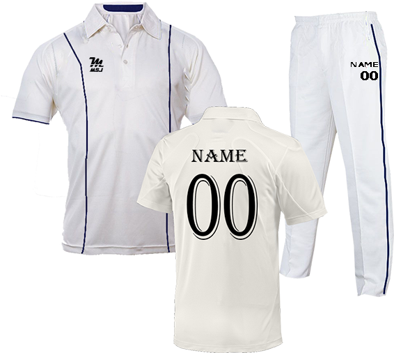 Kids Cricket Dress Cricket White Jersey Design Clipart Large Size