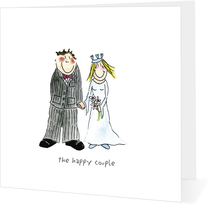 Wedding Couple - Tie The Knot Cartoon Clipart (750x750), Png Download