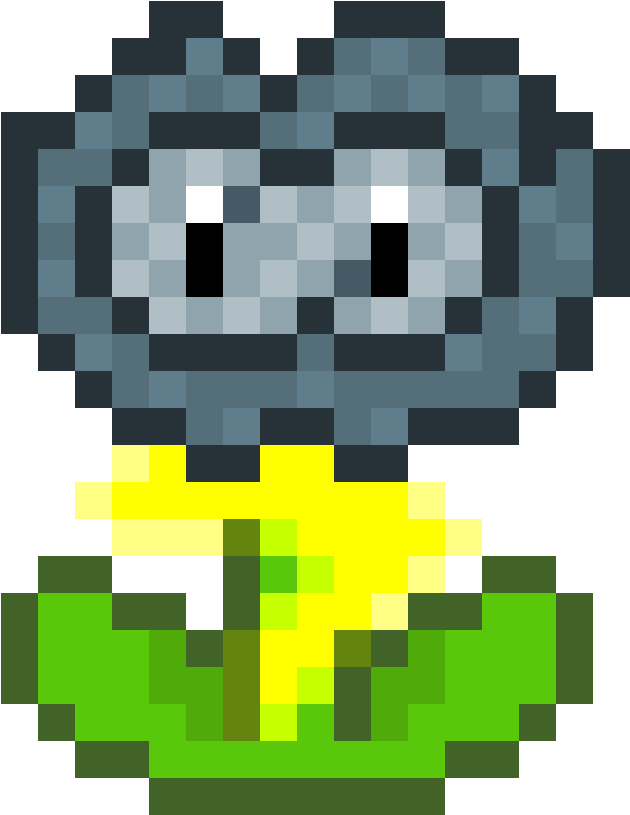 Custom Lightning Flower - Mario Flower 8 Bit Clipart (630x815), Png Download