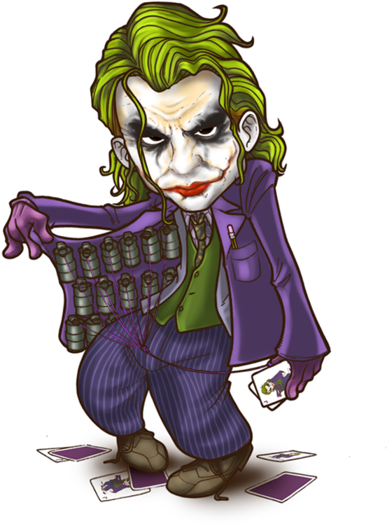 #mq #joker #batman #cartoon #hero - Joker Cute Transparent Background Clipart (1024x1024), Png Download