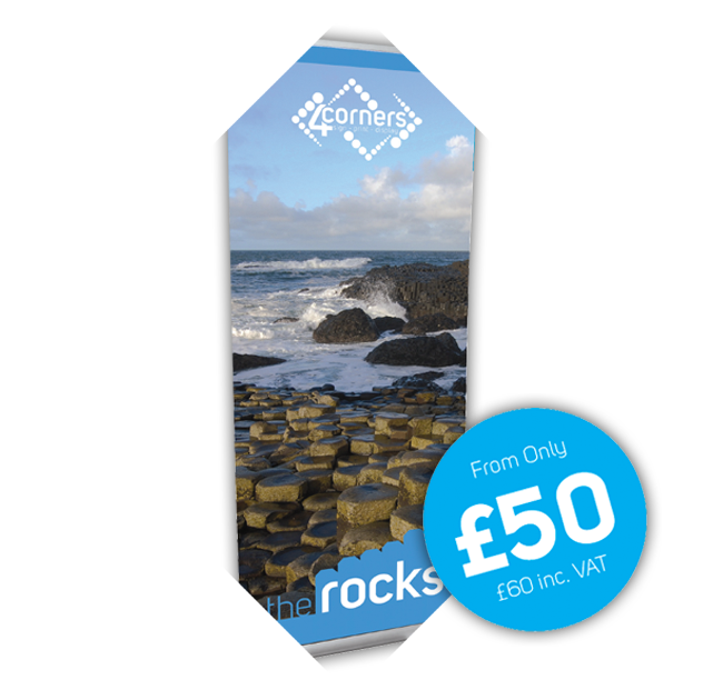 The Rocks Budget Roll Up Banner Stand - Ocean Clipart (632x630), Png Download