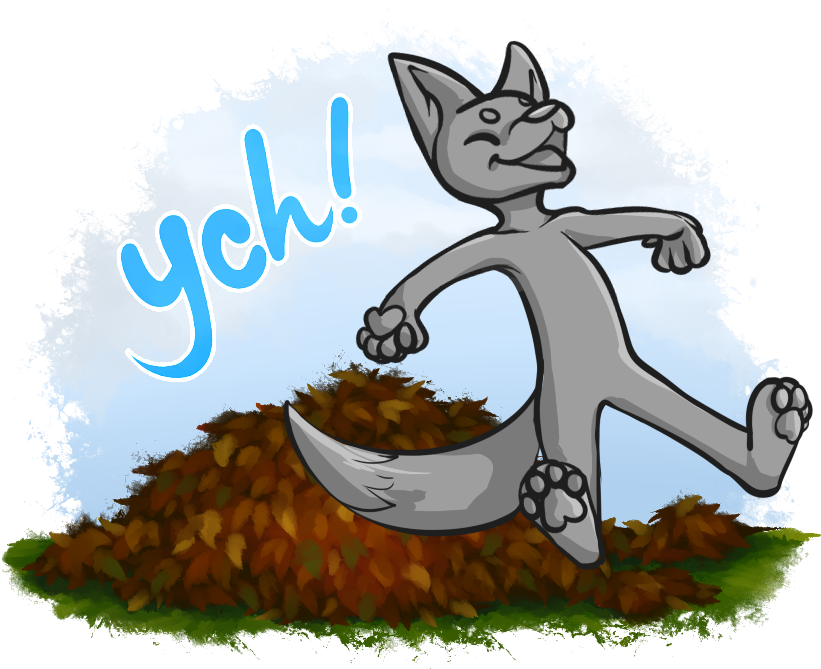 Leaf Pile Ych - Cartoon Clipart (821x669), Png Download