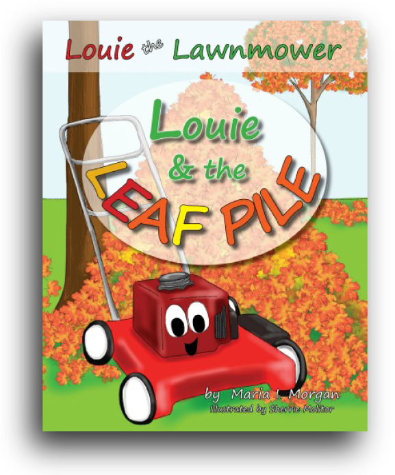 Louie & The Leaf Pile - Lawn Clipart (577x694), Png Download