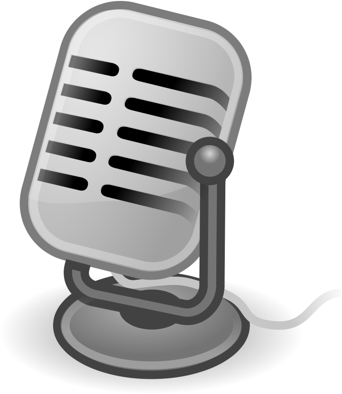 Free Vector Tango Input Microphone - Dabing Microfone Png Clipart (800x800), Png Download