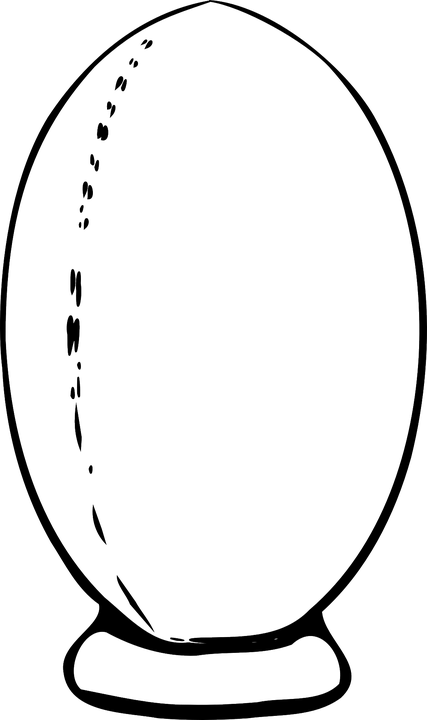 Rugby Ball Clipart American Football - Clipart Of Rugby Ball - Png Download (427x720), Png Download