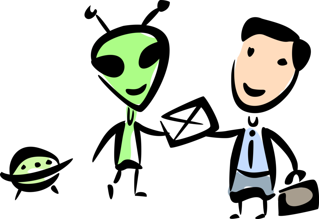 Vector Ufo Alien Clipart - Png Download (1021x700), Png Download