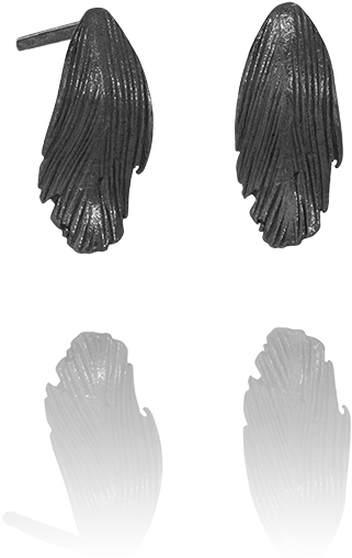 Raven Feather Png - Earrings Clipart (1000x1000), Png Download