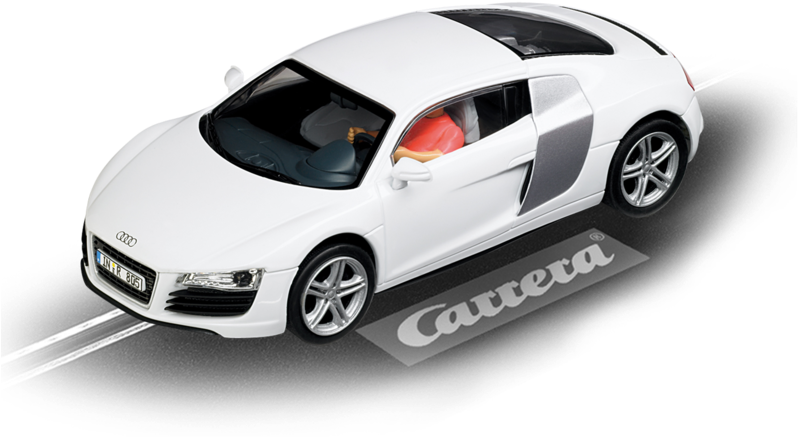 Audi R8, Weiß - Carrera Evolution Dodge Charger 500 Clipart (800x548), Png Download
