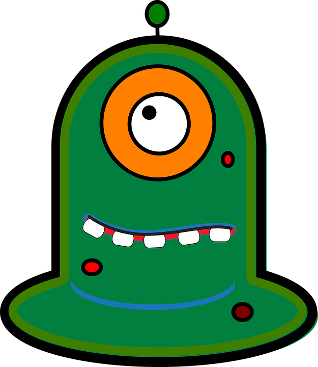 Alien Clipart Lime Green - Png Download (625x720), Png Download