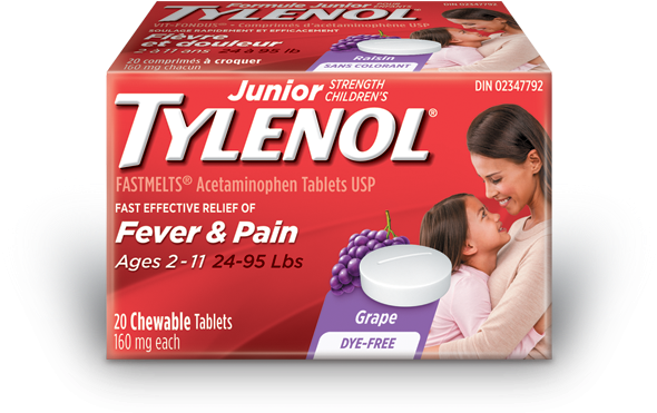 Junior Strength Children's Tylenol® Fastmelts® - Tylenol Clipart (711x474), Png Download